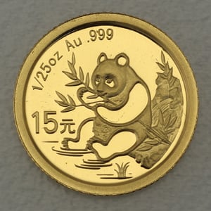 Goldmünze 1/25oz "Panda" 2007 versch. Motive (China) - Miniaturansicht 2