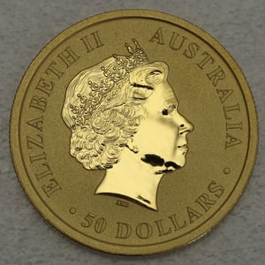 Goldmünze 1/2oz "Känguru" 2013 (Australien) - Miniaturansicht 2