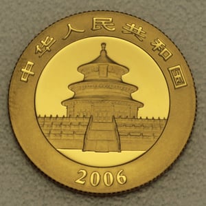Goldmünze 1/4oz "Panda" 2006 (China) - Miniaturansicht 2