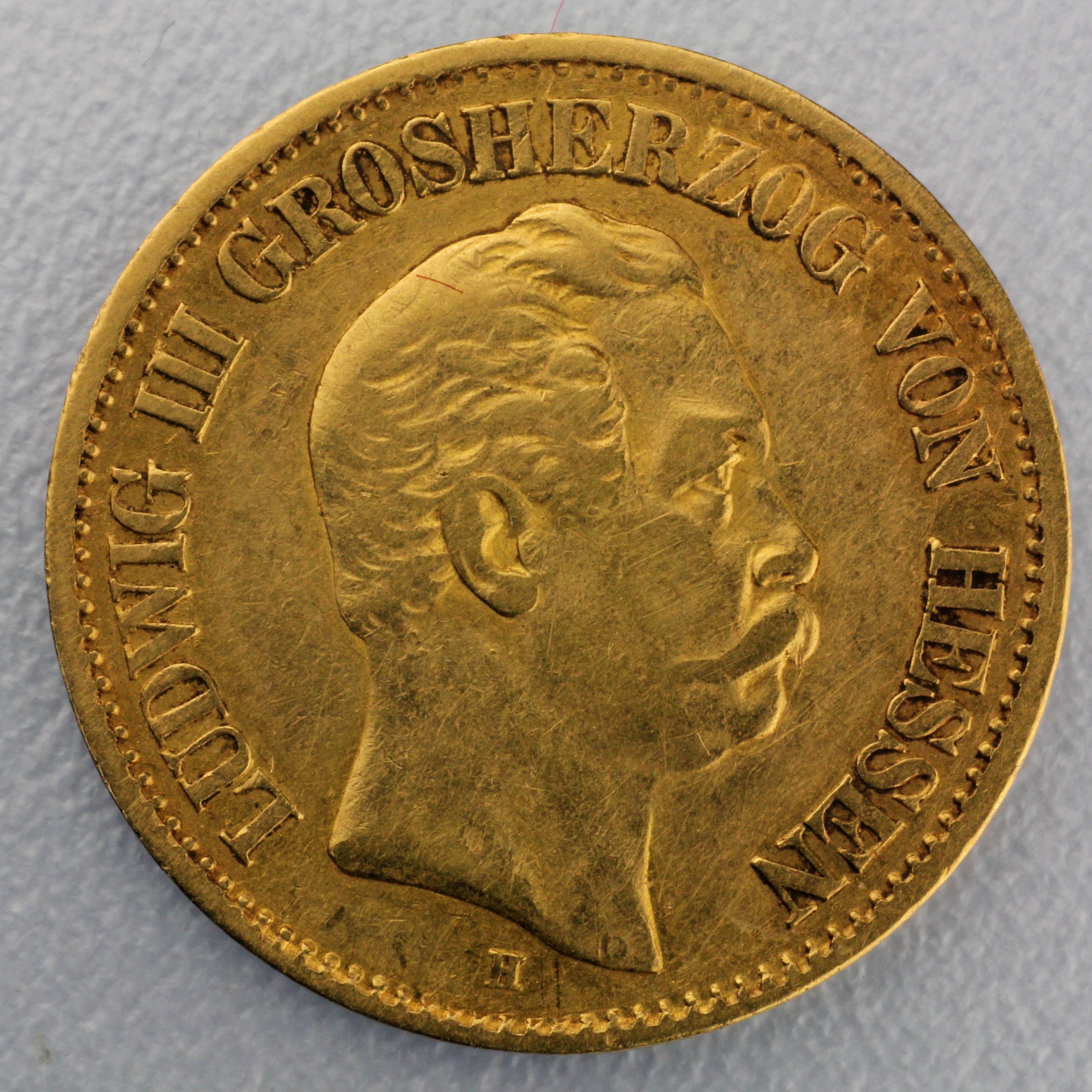 Goldmünze 10 Mark "Ludwig III." (Hessen) - Hauptansicht