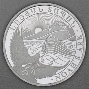 Silbermünze 20 x 1/4oz "Arche Noah" Tube aktueller Jahrgang (Armenien) - Miniaturansicht 2