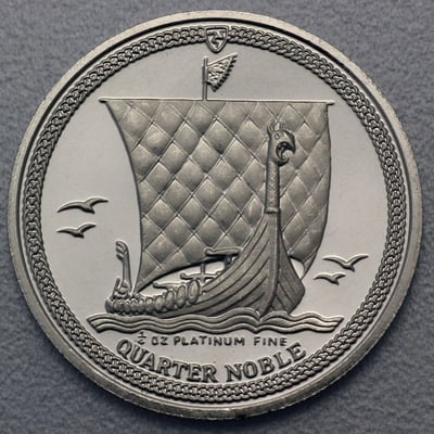 Platinmünze 1/4oz "Quater Noble" verschiedene Jahrgänge 19% (Isle of Man) - Miniaturansicht 1
