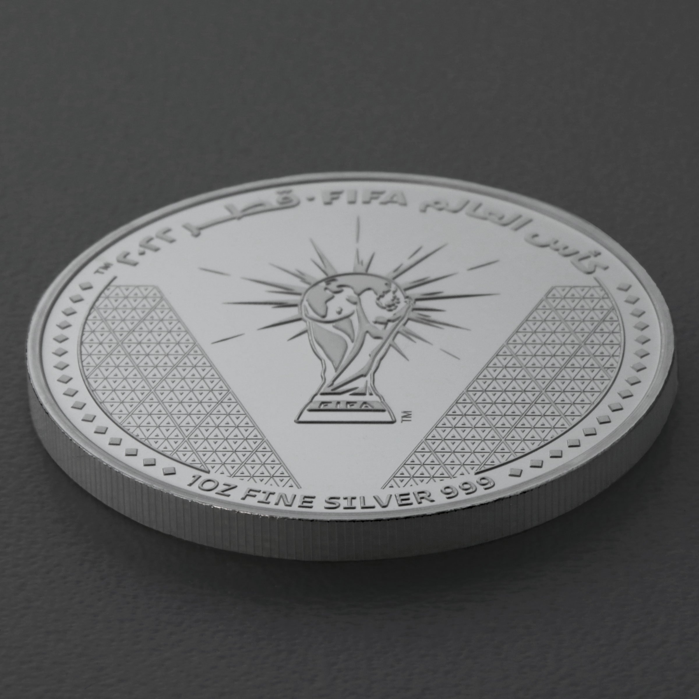 Silbermünze 1oz "FIFA World Cup Trophy" 2022 (Katar) - Detailansicht 2