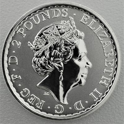 Silbermünze 1oz "Britannia" 2020 (Großbritannien) - Miniaturansicht 2