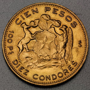 Goldmünze 100 Pesos "Liberty" (Chile) - Miniaturansicht 2