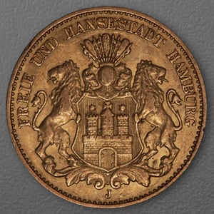 Goldmünze 10 Mark "Stadtwappen Hamburg" 1903-J J.211 (Hamburg) - Hauptansicht