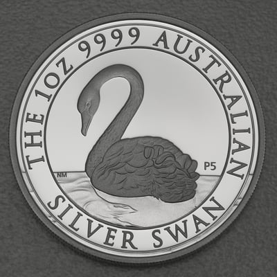 Silbermünze 1oz "Schwan" 2021 (PP) (Australien) - Miniaturansicht 1