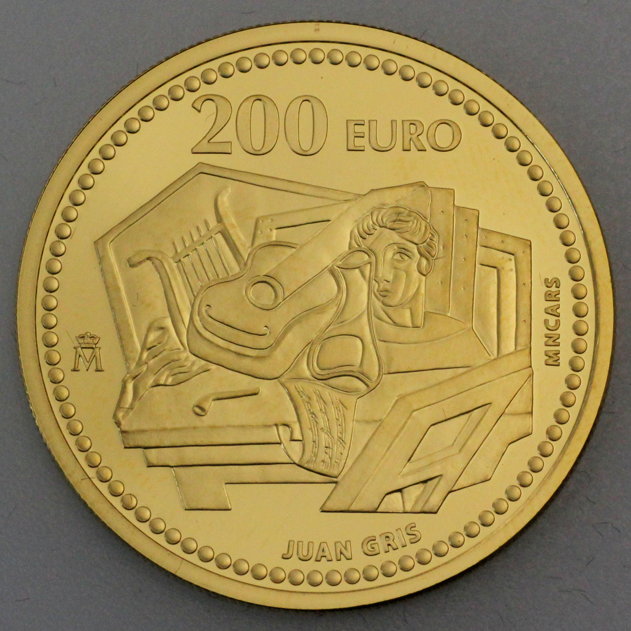 Goldmünze 200 Euro "Juan Gris" 2012 (Spanien) - Hauptansicht