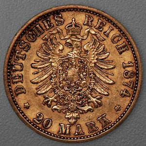 Goldmünze 20 Mark "Wilhelm I." 1874-B J.246 (Preußen) - Miniaturansicht 2