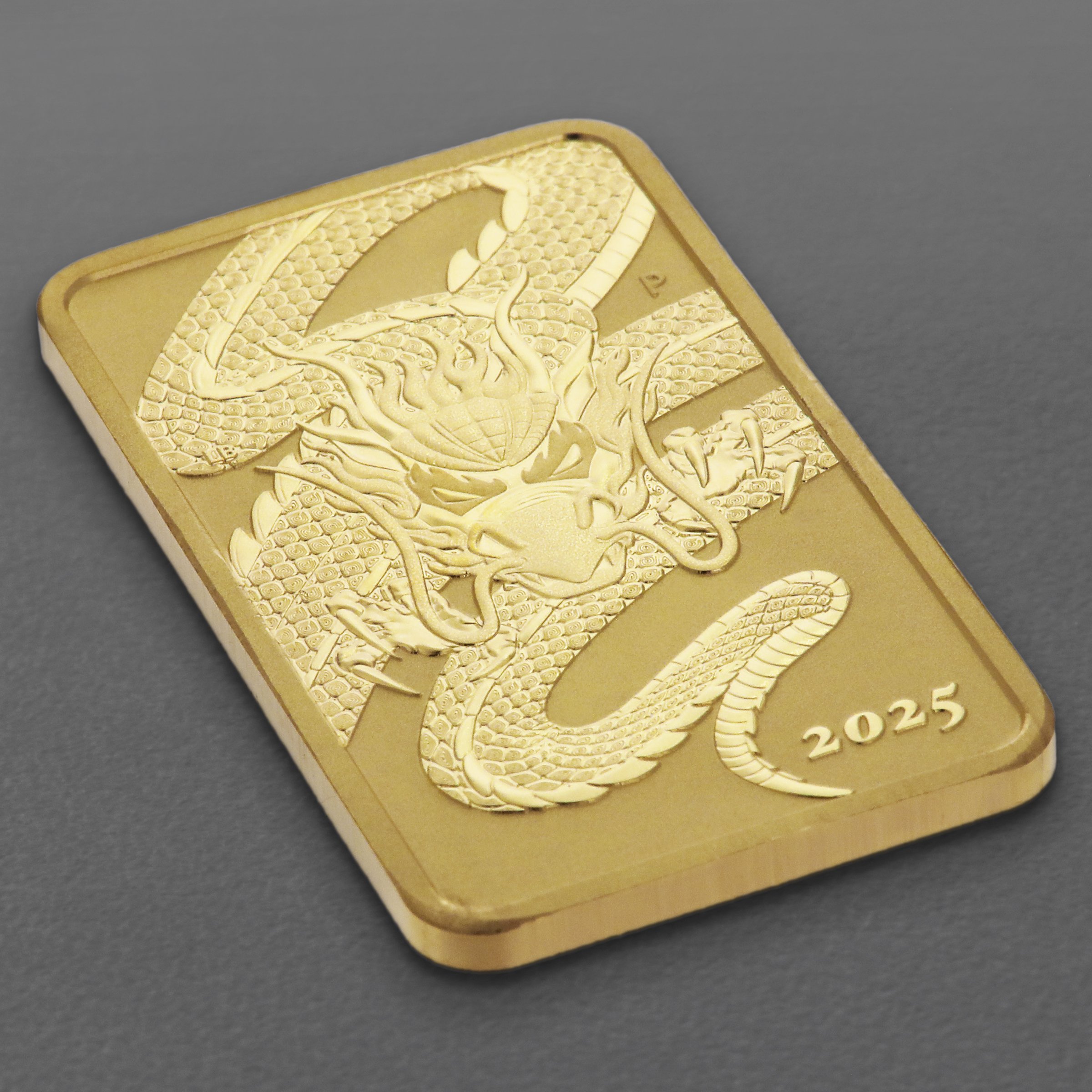 Goldmünzbarren 1oz "Rectangular Dragon" 2025 (Australien) - Detailansicht 2