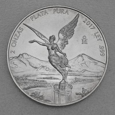 Silbermünze 2oz "Libertad" 2017 (Mexiko) - Miniaturansicht 1