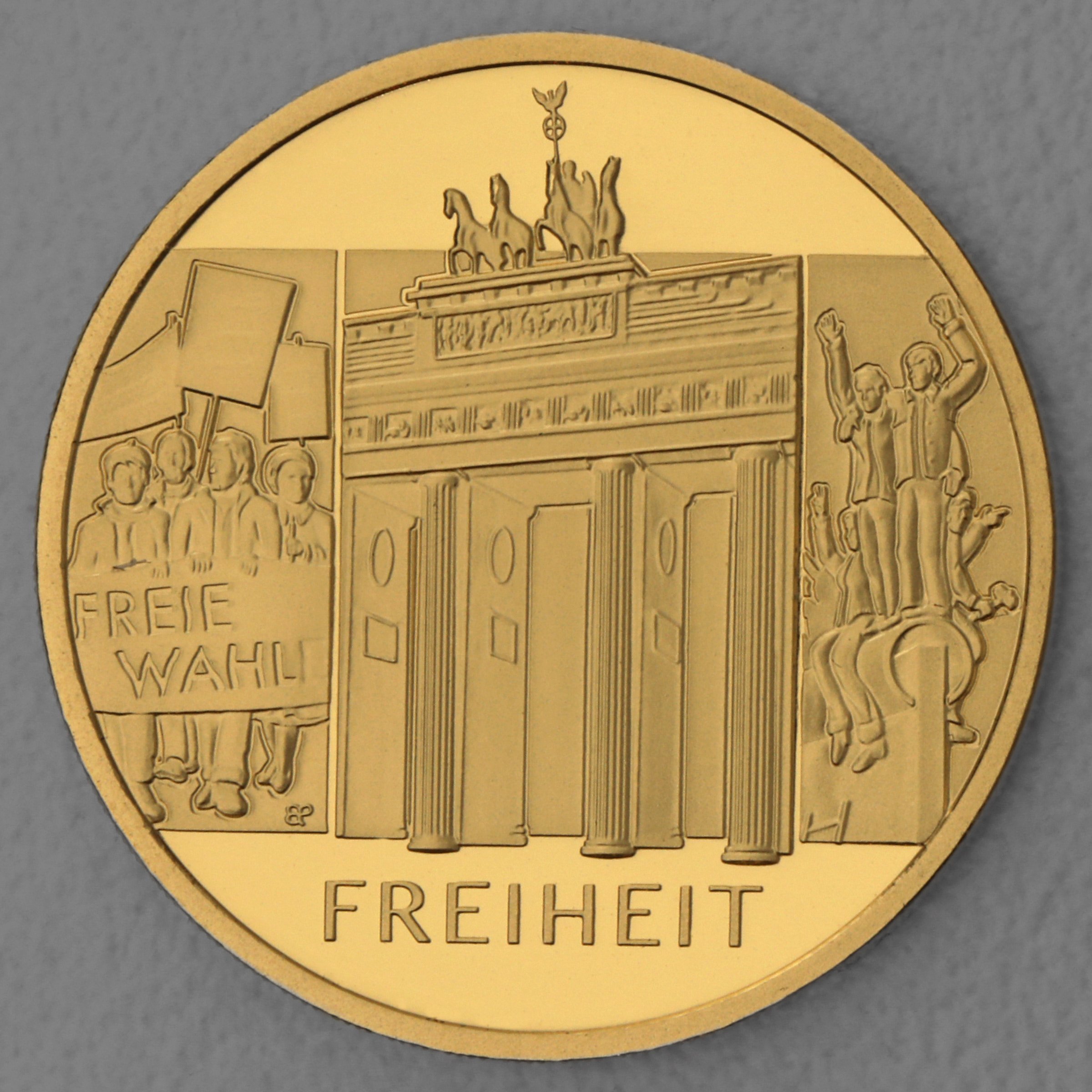 Goldmünze 100 Euro "Freiheit" 2022 Säulen der Demokratie (Deutschland) - Hauptansicht