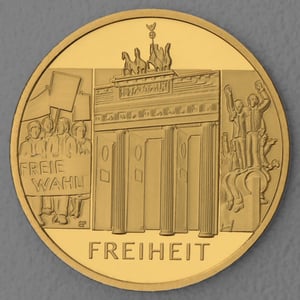Goldmünze 100 Euro "Freiheit" 2022 Säulen der Demokratie (Deutschland) - Hauptansicht