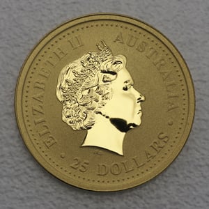 Goldmünze 1/4oz "Hase" 1999 Lunar I – Year of the Rabbit (Australien) - Miniaturansicht 2