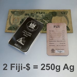 Münzbarren 250g "Fiji" (ARGOR-HERAEUS) geprägt - Miniaturansicht 3