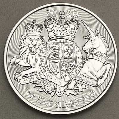 Silbermünze 1oz "The Royal Arms" 2020 (Großbritannien) - Miniaturansicht 1