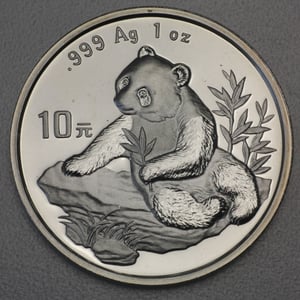 Silbermünze 1oz "Panda" 1998 (China) - Miniaturansicht 1