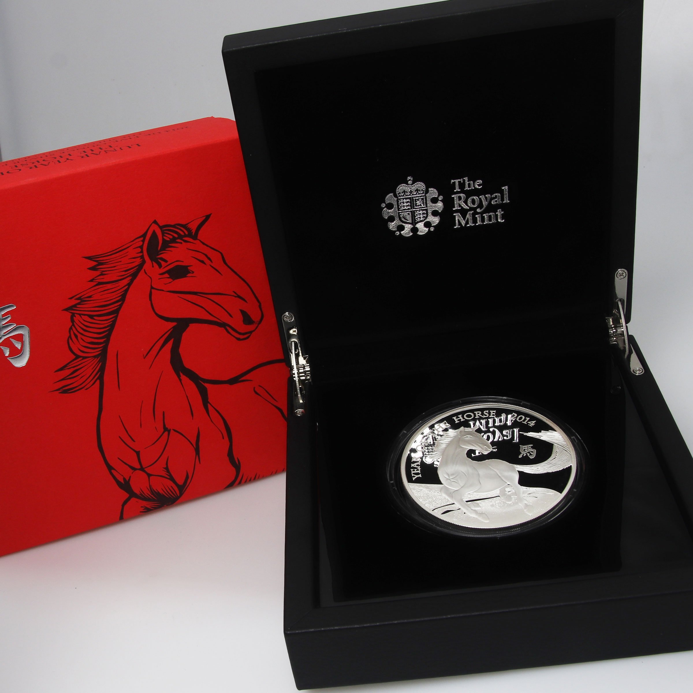 Silbermünze 5oz "Pferd" 2014 (PP) Lunar – Year of the Horse (Großbritannien) - Detailansicht 2
