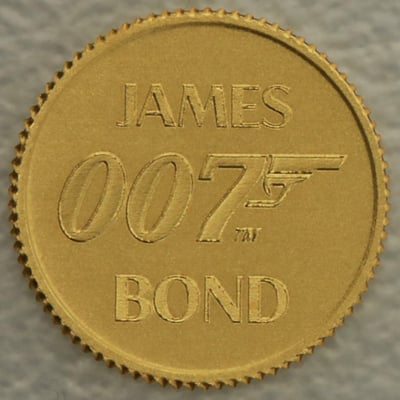 Goldmünze 0,5g "007 James Bond" 2020 (Tuvalu) - Miniaturansicht 1