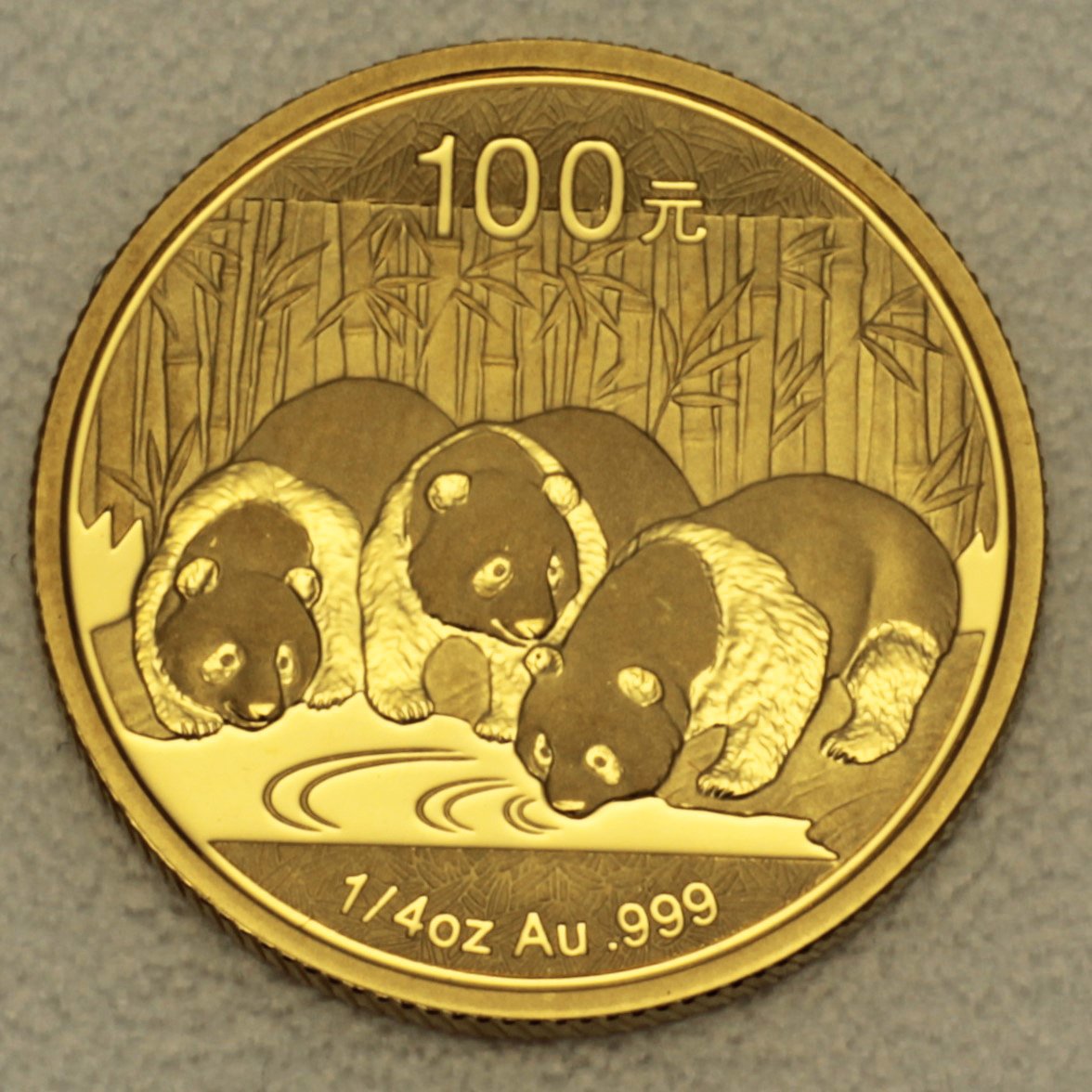 Goldmünze 1/4oz "Panda" 2013 (China) - Hauptansicht