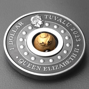 Silbermünze 1oz "Hase" 2023 (AF) Rotating Charm – Year of the Rabbit diff. (Tuvalu) - Miniaturansicht 4