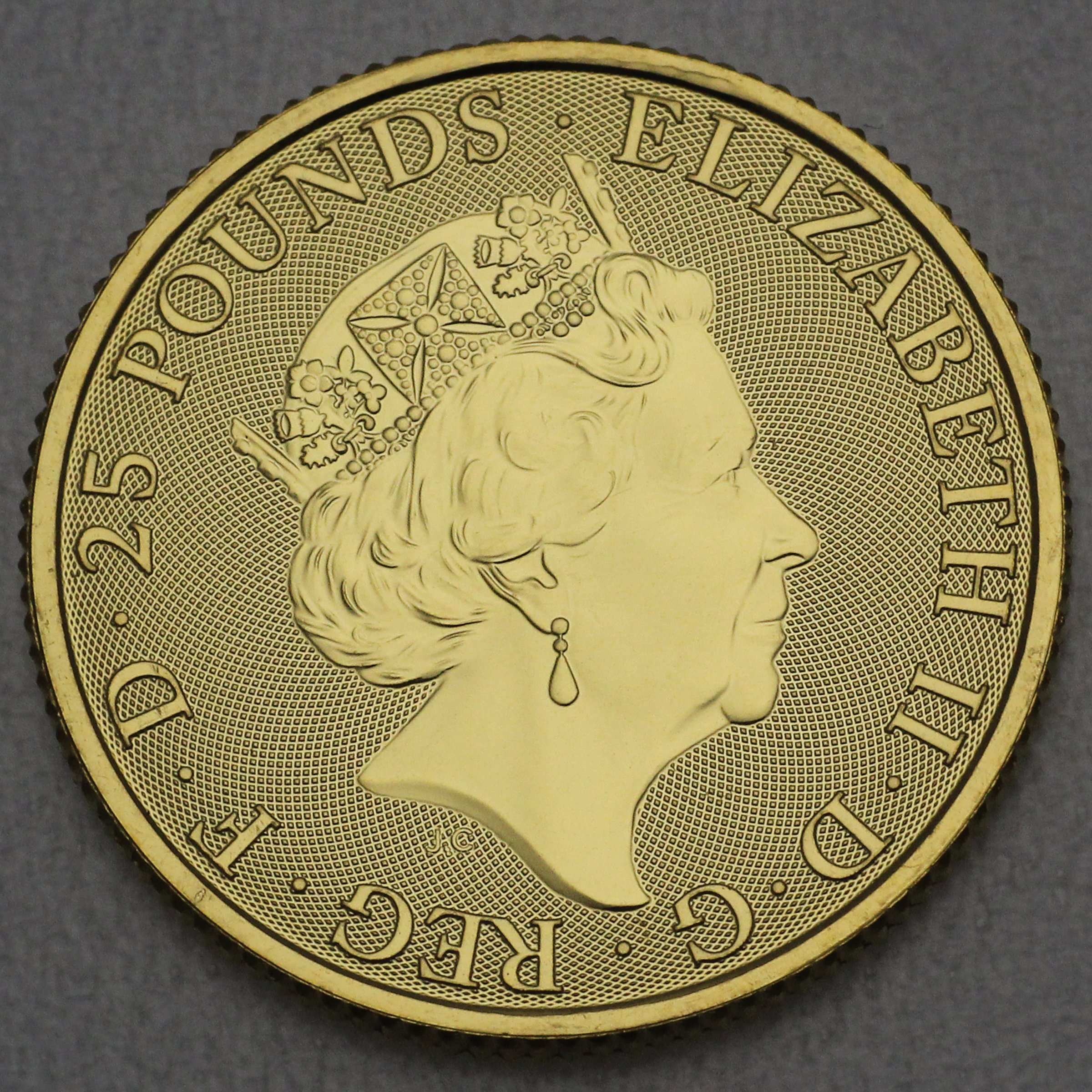 Goldmünze 1/4oz "Black Bull of Clarence" 2018 The Queen s Beasts (Großbritannien) - Detailansicht 1