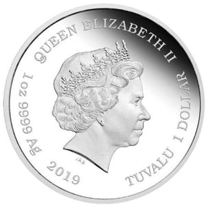 Silbermünze 1oz "Barbie" 2019 (PP/koloriert) 60. Jubiläum (Tuvalu) - Miniaturansicht 2