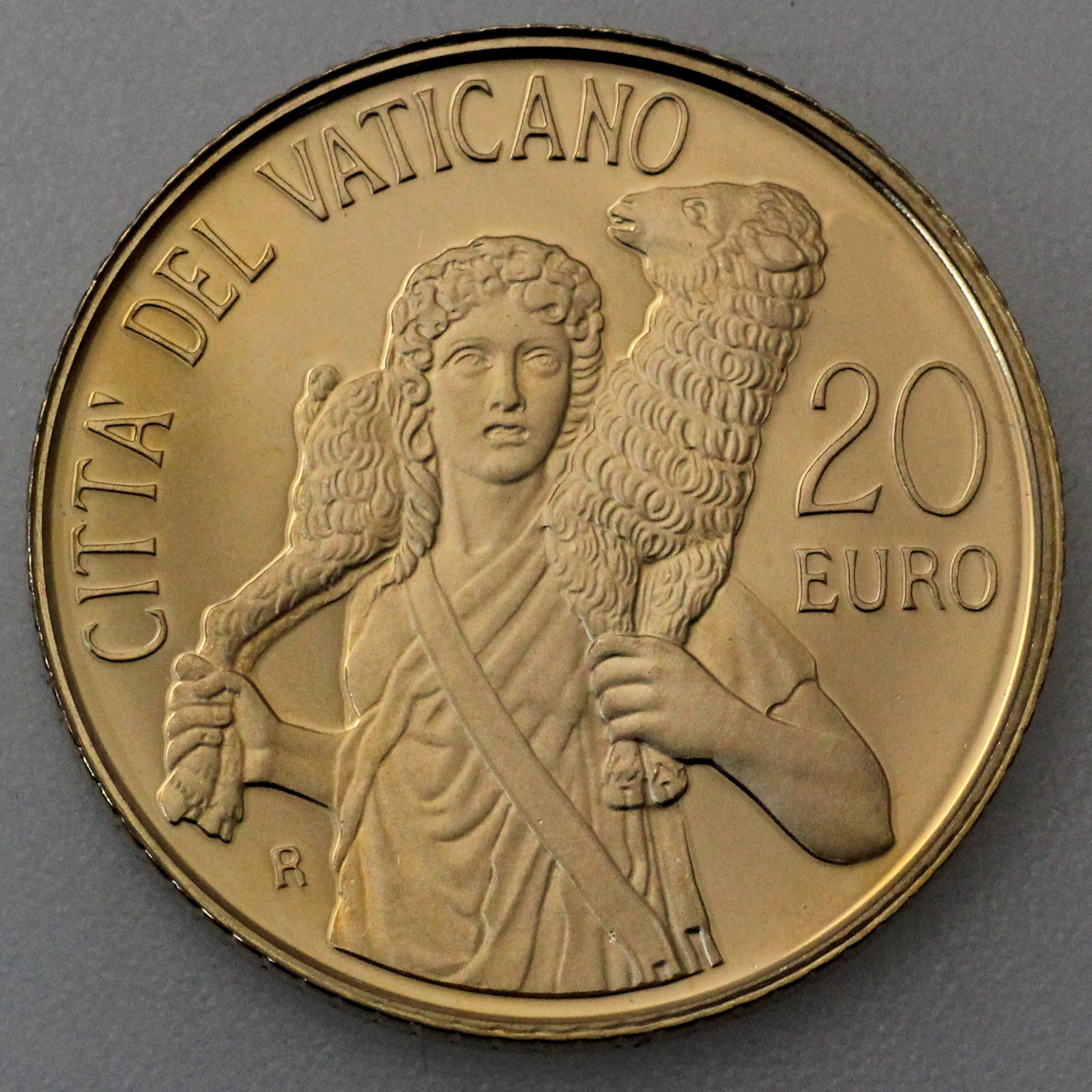 Goldmünze "20 Euro - 2009" Der gute Hirte (Vatikanstadt) - Hauptansicht