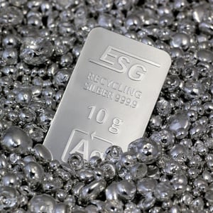 Silberbarren 10g ESG geprägt Recyclingsilber - Miniaturansicht 3