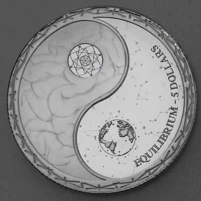 Silbermünze 1oz "Equilibrium" 2022 diff. (Tokelau) - Miniaturansicht 1