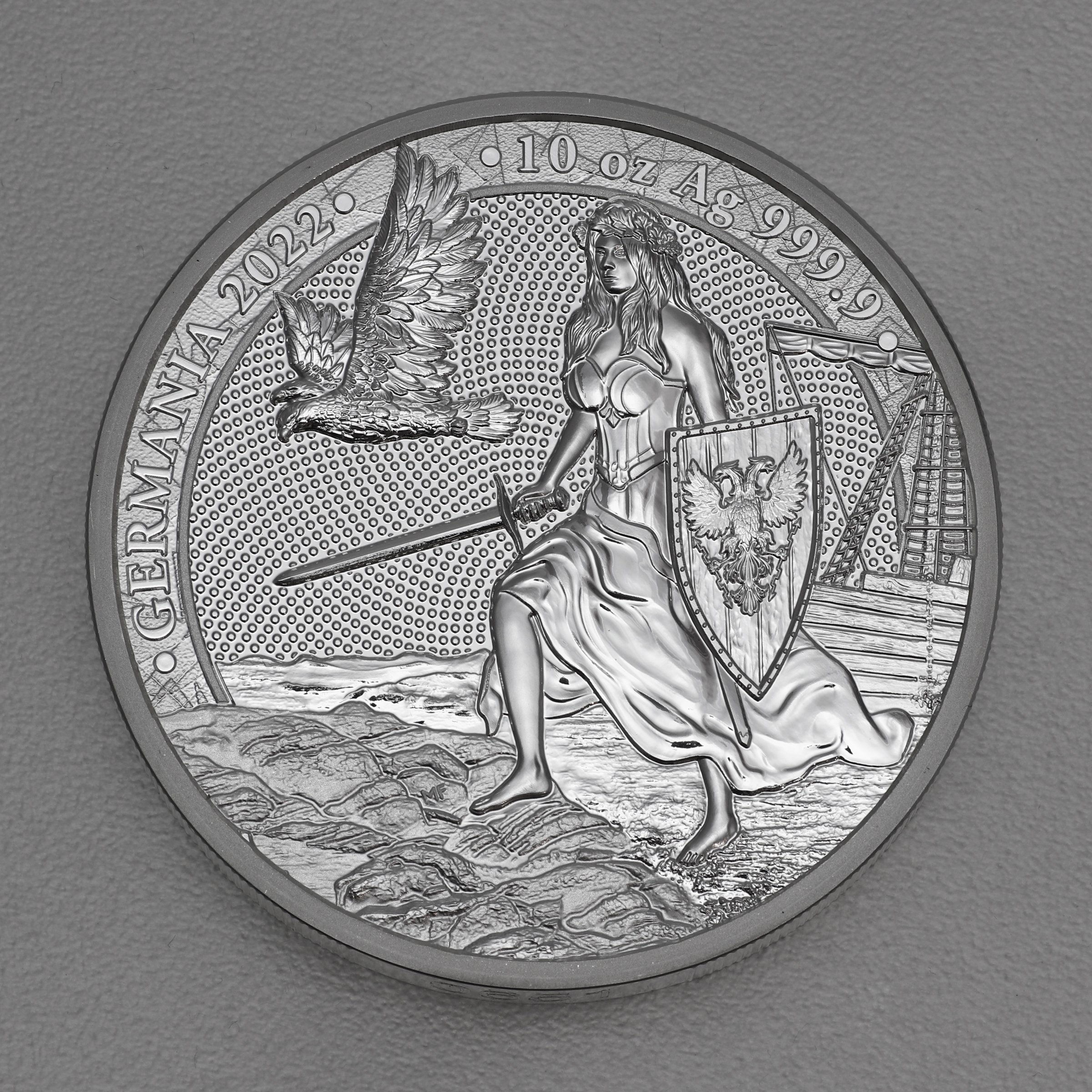 Silbermedaille 10oz "Germania" 2022 (Polen) - Hauptansicht
