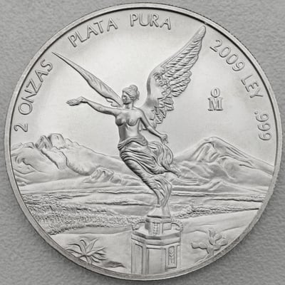 Silbermünze 2oz "Libertad" 2009 (Mexiko) - Miniaturansicht 1