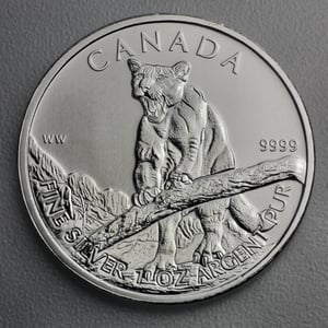 Silbermünze 1oz "Puma" 2012 Wildlife Canada (Kanada) - Miniaturansicht 1