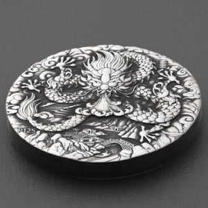Silbermünze 2oz "Drache" 2024 (AF) Lunar III – Year of the Dragon (Australien) - Miniaturansicht 3