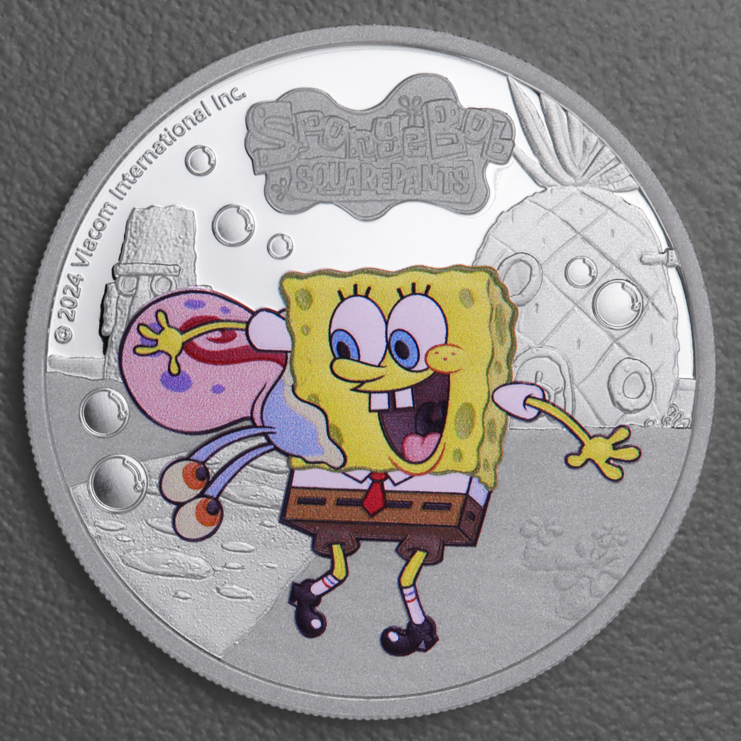 Silbermünze 1oz "SpongeBob & Gary" 2024 (PP/koloriert) Spongebob Schwammkopf (Tuvalu) - Hauptansicht