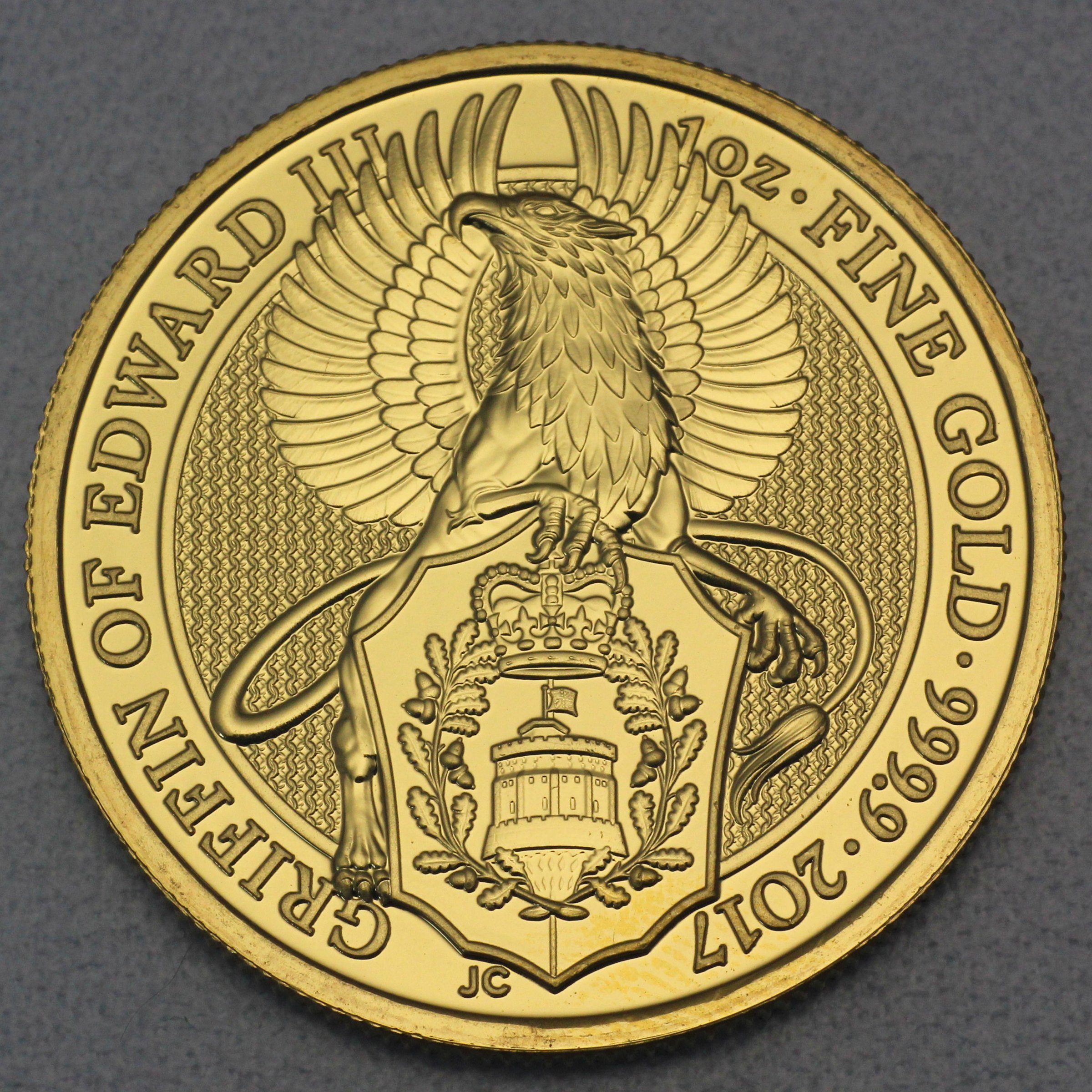 Goldmünze 1oz "Griffin of Edward III." 2017 The Queen s Beasts (Großbritannien) - Hauptansicht