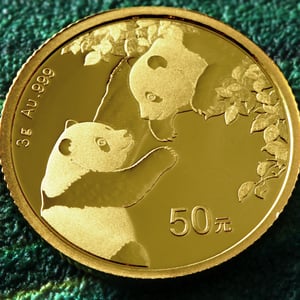 Goldmünze 3g "Panda" 2023 (China) - Miniaturansicht 5