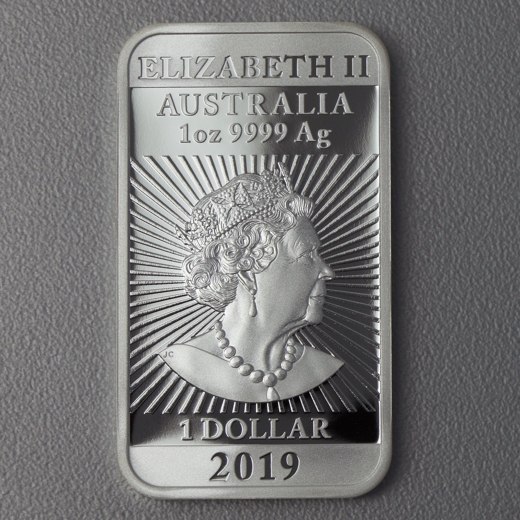 Silber Münzbarren 1oz "Rectangular Dragon" 2019 (PP) (Australien) - Detailansicht 1