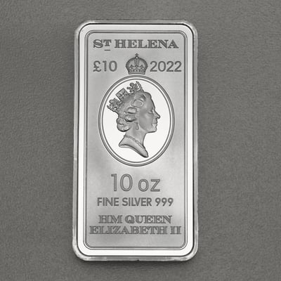 Münzbarren 10oz "Victory" 2022 The Queen s Virtues (St. Helena) - Miniaturansicht 2