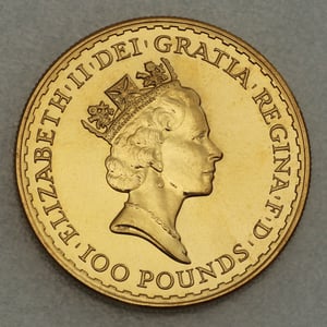 Goldmünze 1oz "Britannia" 1991 (Großbritannien) - Miniaturansicht 2