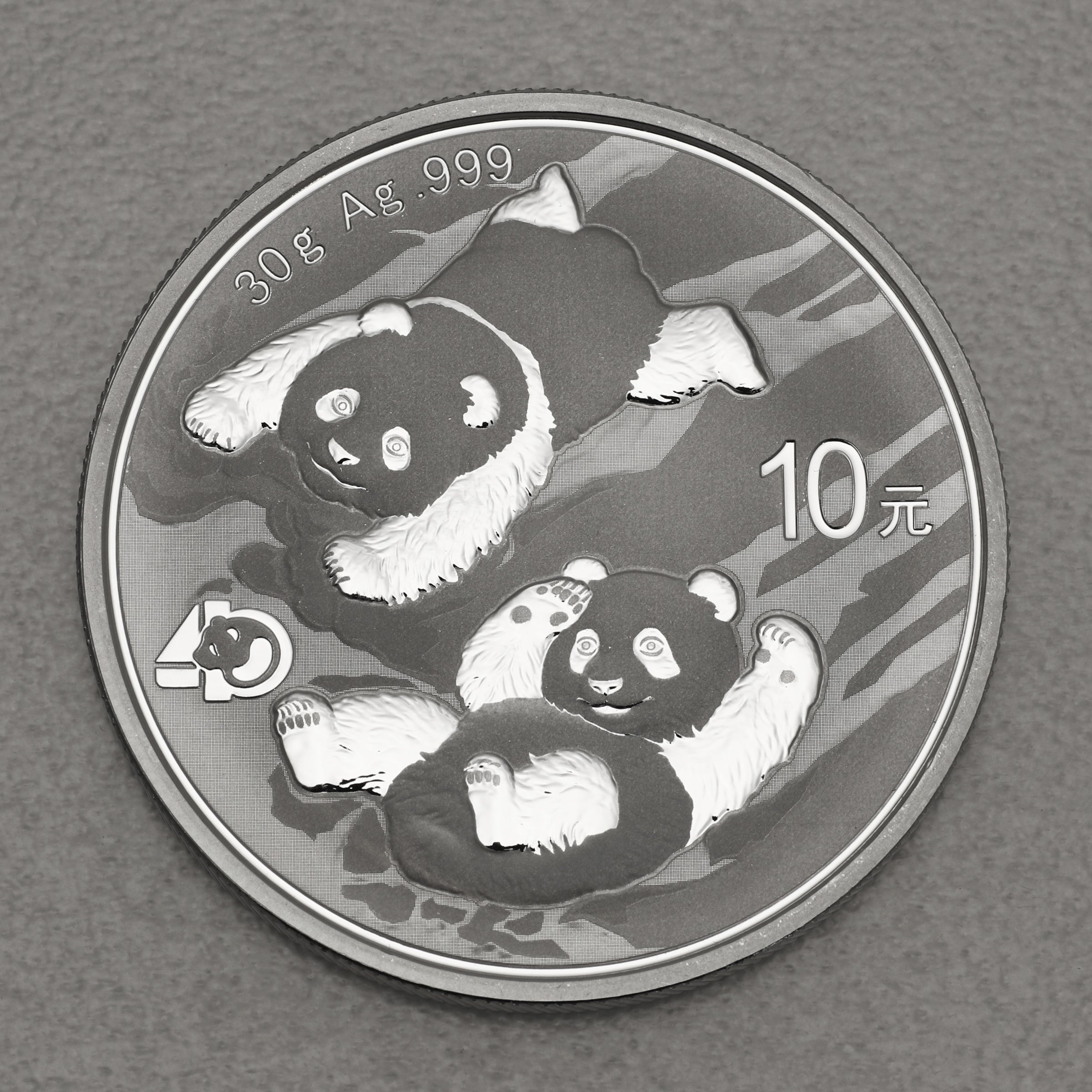 Silbermünze 30g "Panda" 2022 diff. (China) - Hauptansicht