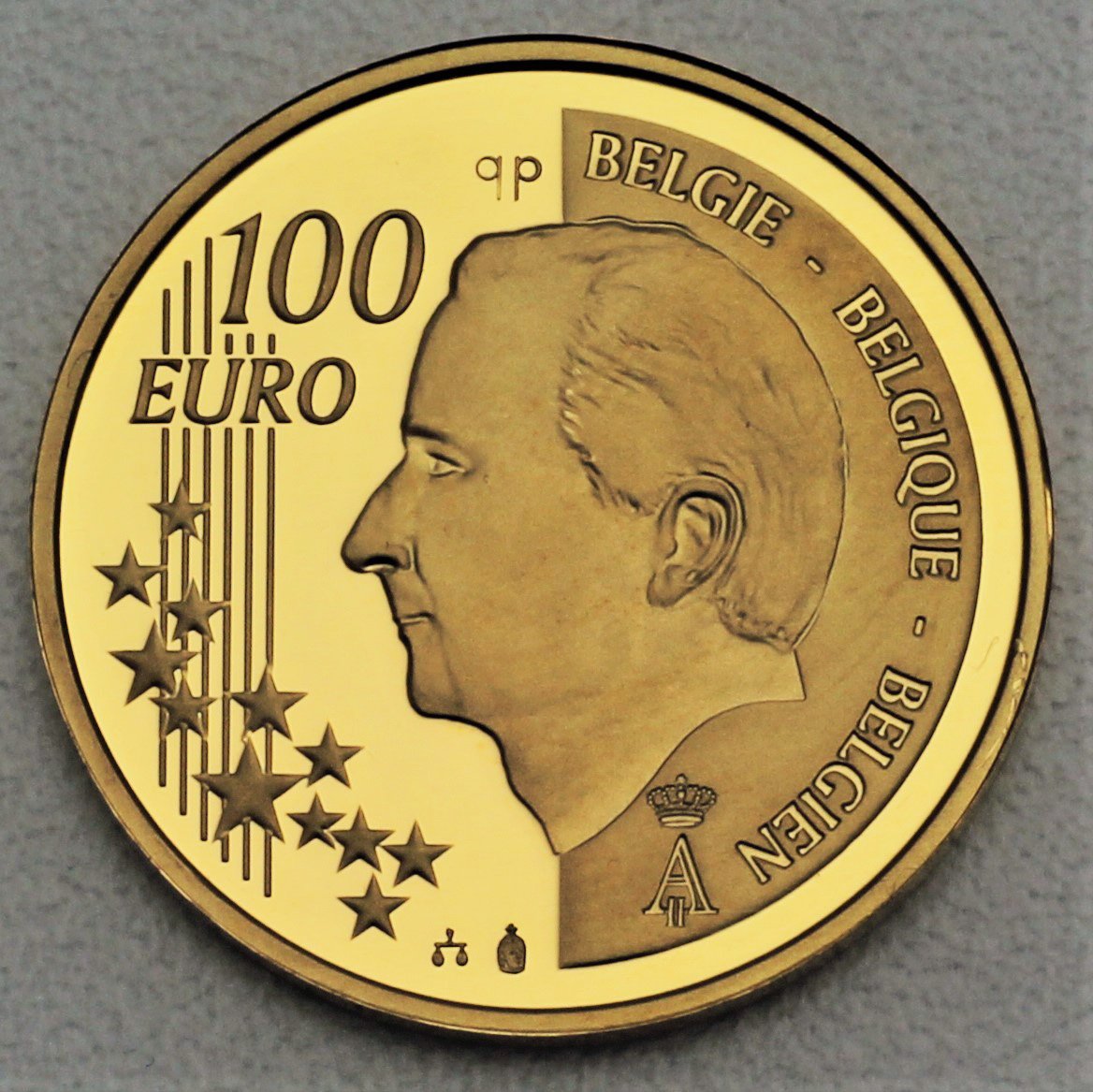 Goldmünze 100 Euro "Revolution" 2005 (Belgien) - Detailansicht 1