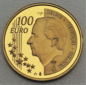 Goldmünze 100 Euro "Revolution" 2005 (Belgien) - Miniaturansicht 2