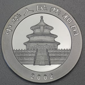 Silbermünze 1oz "Panda" 2002 (China) - Miniaturansicht 2