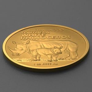 Goldmünze 1oz "Südliches Breitmaulnashorn" 2023 Australia Zoo (Australien) - Miniaturansicht 3