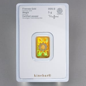 Goldbarren 5g "Kinebar" HERAEUS - Miniaturansicht 2