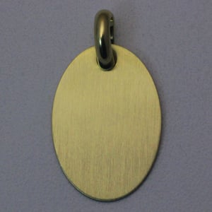 Goldanhänger 375er "Oval" gravierbar (9 kt) - Hauptansicht