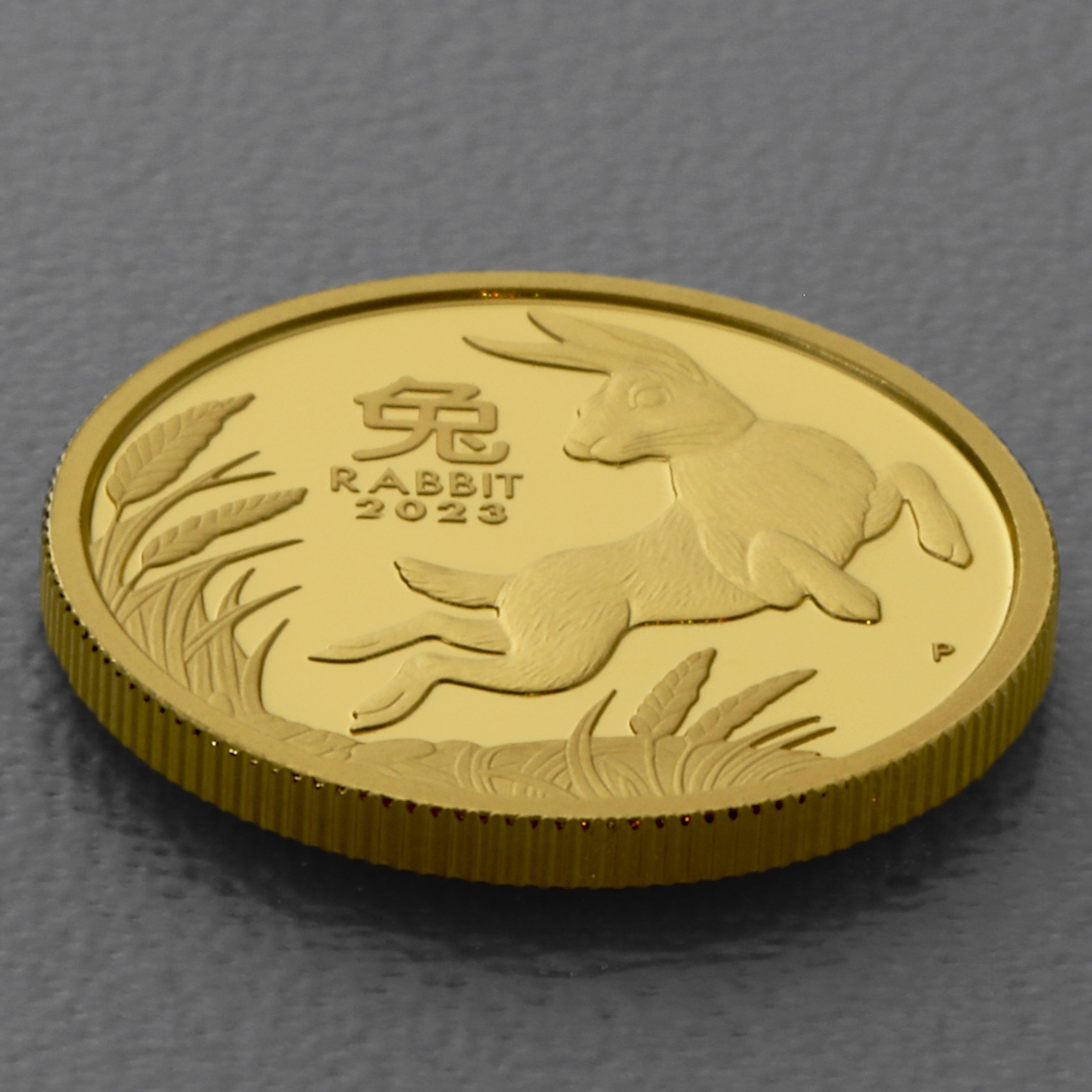Goldmünze 1/4oz "Hase" 2023 (PP) Lunar III – Year of the Rabbit (Australien) - Detailansicht 2