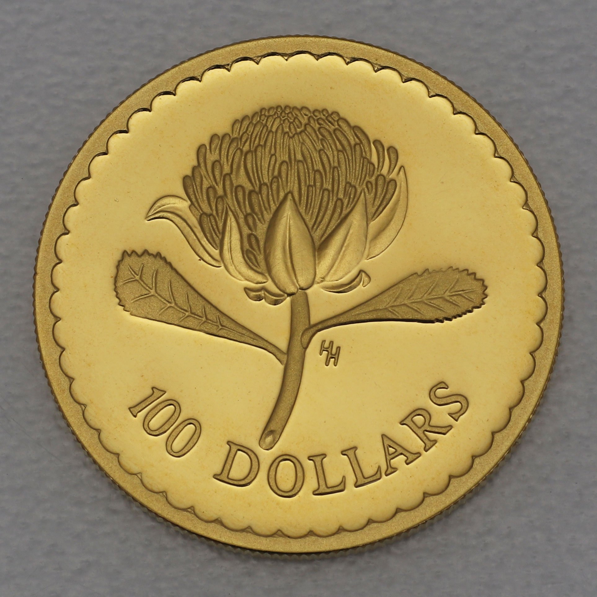 Goldmünze 100 Dollars "Waratah NSW" 1995 Floral Emblems (Australien) - Hauptansicht