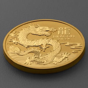 Goldmünze 2oz "Drache" 2024 Lunar III – Year of the Dragon (Australien) - Miniaturansicht 3